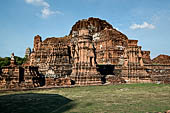 Ayutthaya, Thailand. Wat Mahathat, the collapsed central prang. 